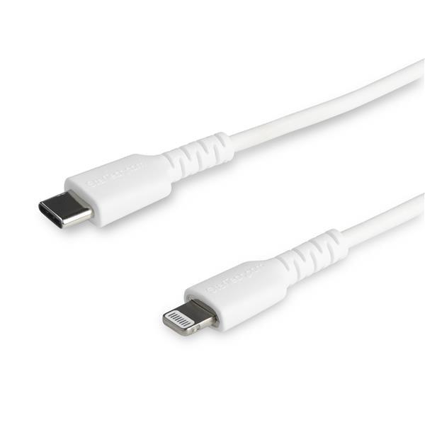 Startech.Com 2M Usb C To Lightning Cable - Durable White Usb Type C To Lightning Connector Fast Charge & Sync Charging Cord, Rugged W/Aramid Fiber Apple Mfi Certified Iphone 11 Ipad Air