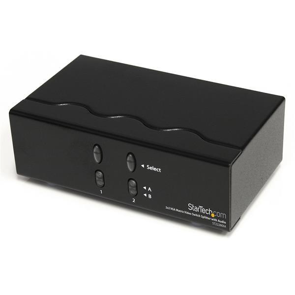 Startech.Com 2X2 Vga Matrix Video Switch Splitter With Audio