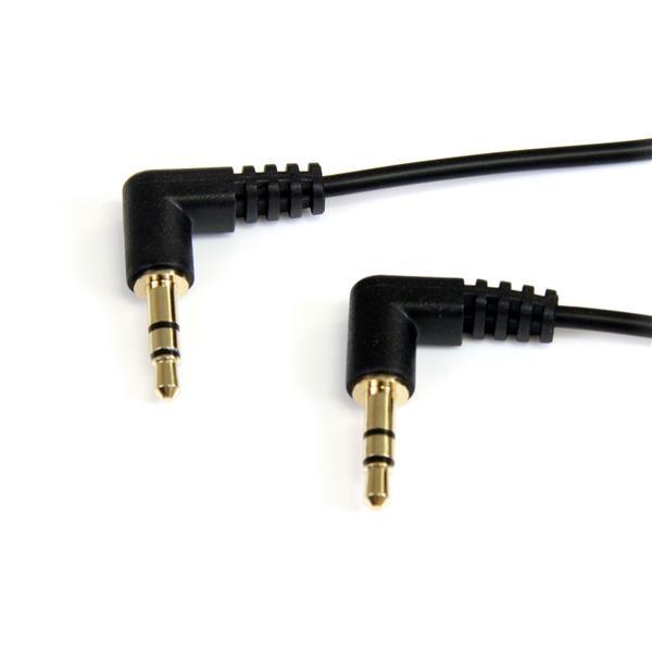 Startech.Com 3 Ft Slim 3.5Mm Right Angle Stereo Audio Cable - M/M