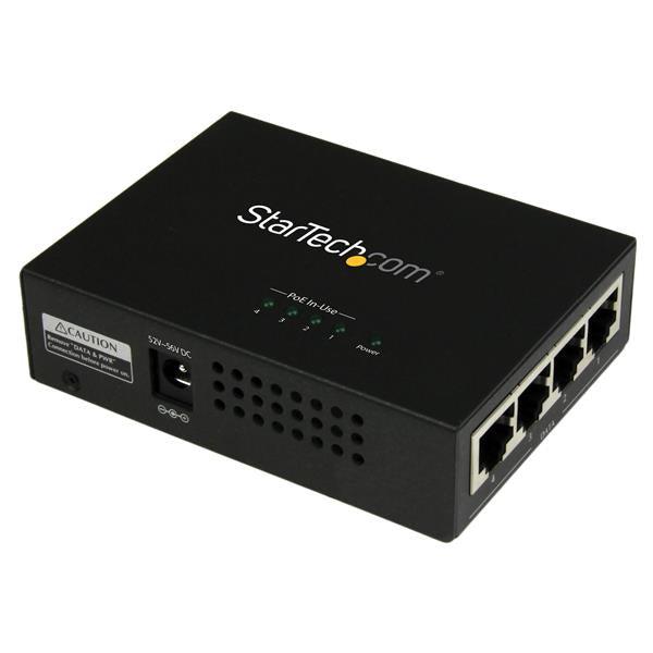 Startech.Com 4-Port Gigabit Midspan - Poe+ Injector - 802.3At/Af