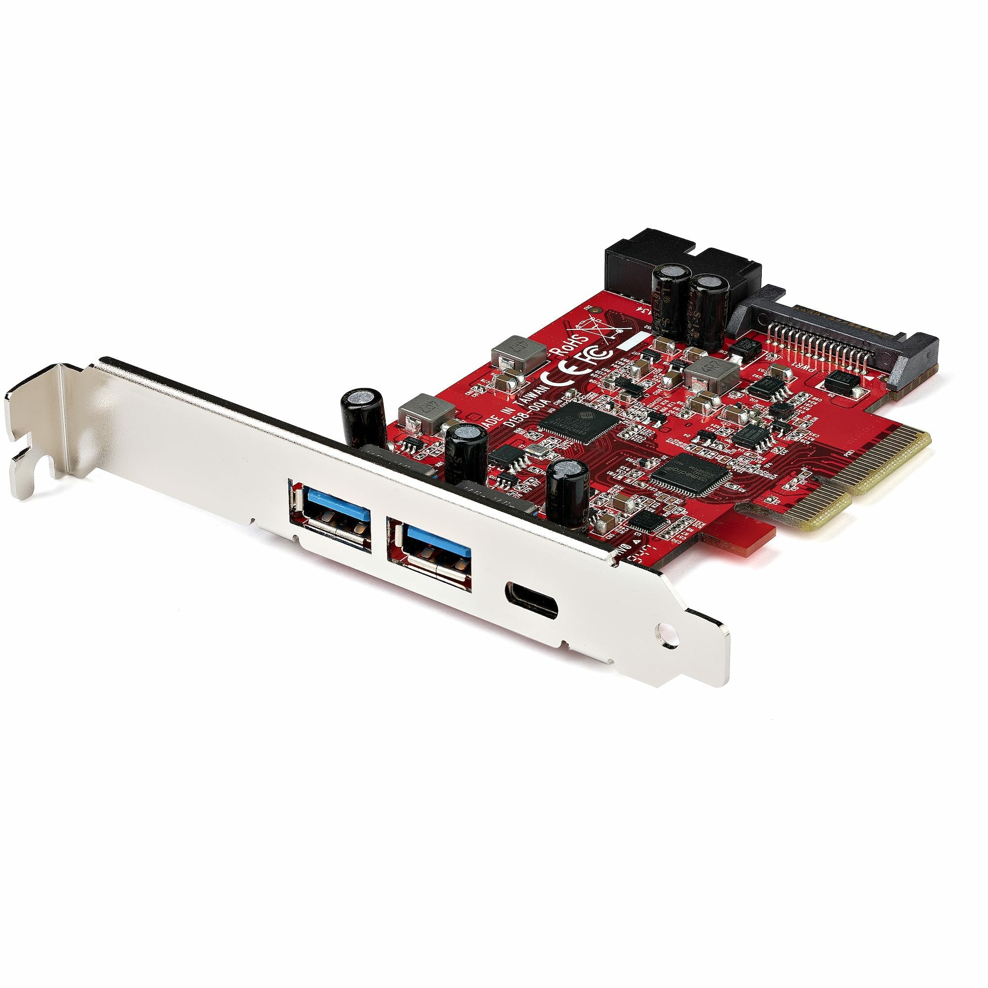 Startech.Com 5-Port Usb Pcie Card - 10Gbps Usb 3.1 Gen 2 Pcie Card W/ 1X Usb-C & 2X Usb-A - 1X 2