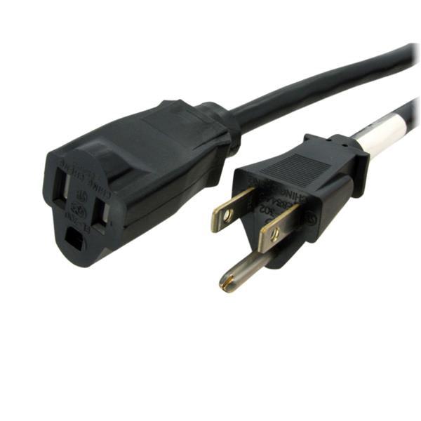 Startech.Com 6 Ft 14 Awg Power Cord Extension - Nema 5-15R To Nema 5-15P