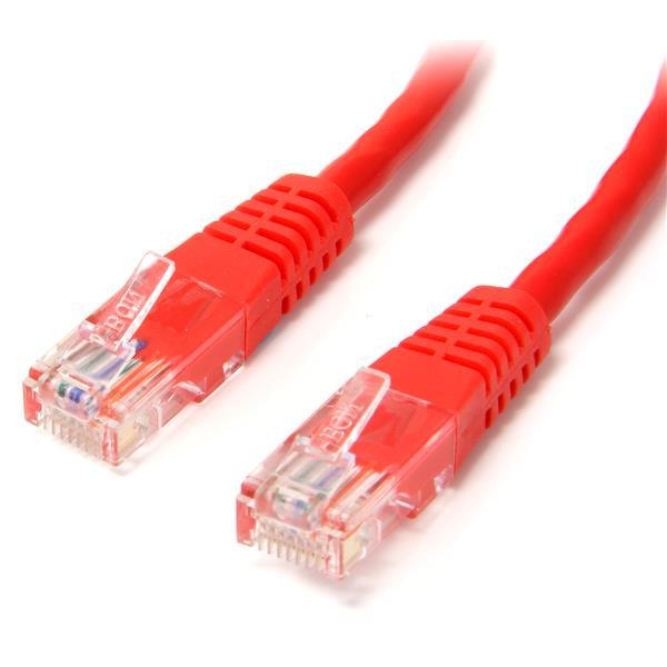 Startech.Com 6 Ft Cat5E Red Molded Rj45 Utp Cat 5E Patch Cable - 6Ft Patch Cord