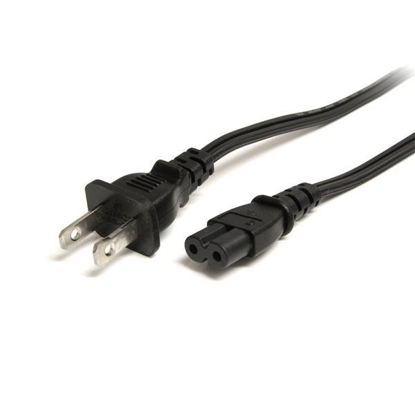 Startech.Com 6 Ft Standard Laptop Power Cord - Nema 1-15P To C7