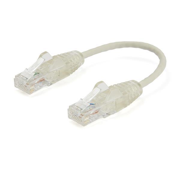 Startech.Com 6 In. Cat6 Ethernet Cable - Slim - Snagless Rj45 Connectors - Gray