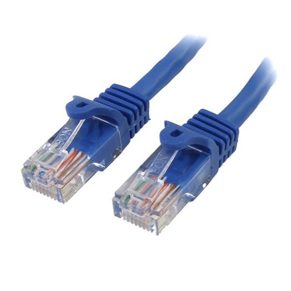 Startech.Com 7 Ft Cat5E Blue Molded Rj45 Utp Cat 5E Patch Cable - 7Ft Patch Cord