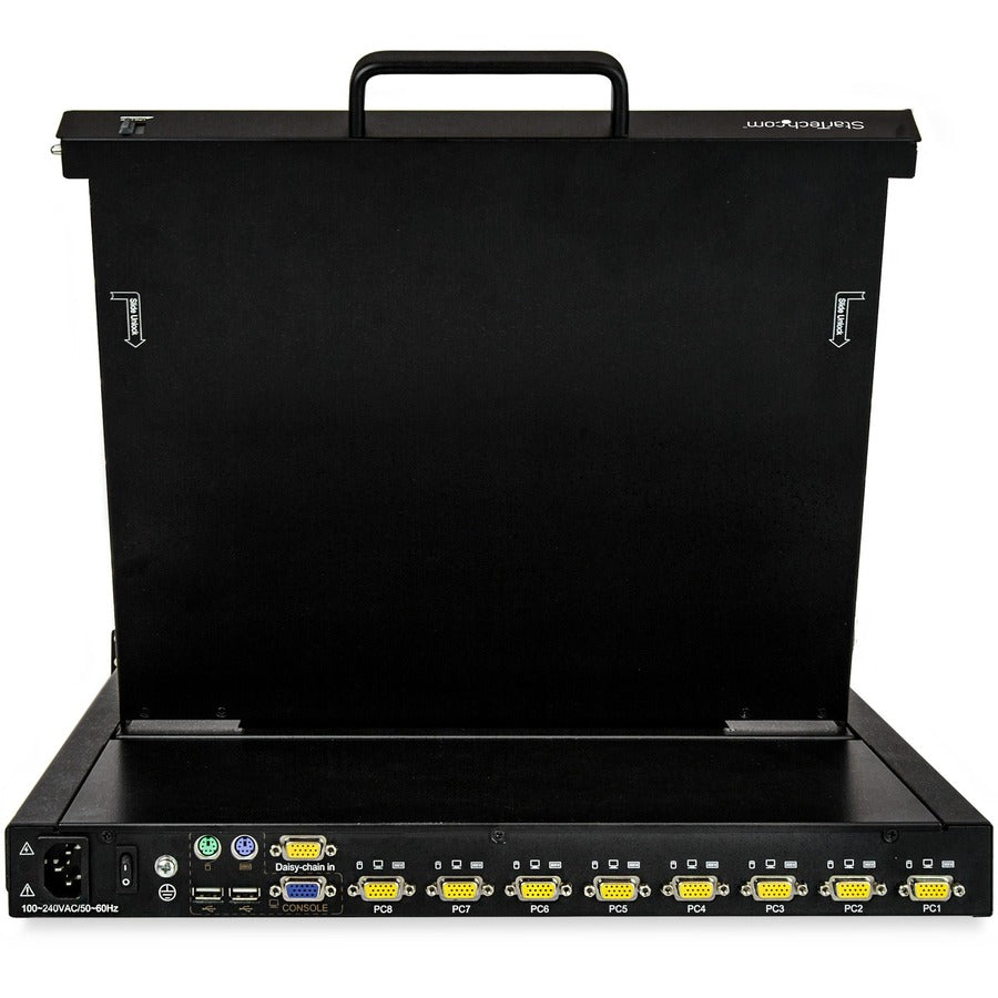 StarTech.com 8 Port Rackmount KVM Console w/ Cables - Integrated KVM Switch w/ 17 LCD - 1U LCD KVM Drawer 50000 MTBF - USB + VGA Support" RKCONS1708K