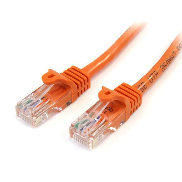 Startech.Com Cat5E Patch Cable With Snagless Rj45 Connectors – 15 Ft, Orange