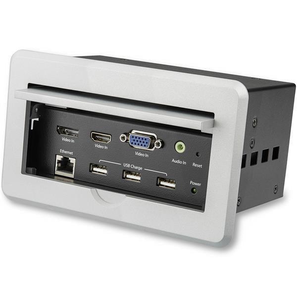 StarTech.com Conference Table Connectivity Box for 4K A/V - TAA BOX4HDECP2