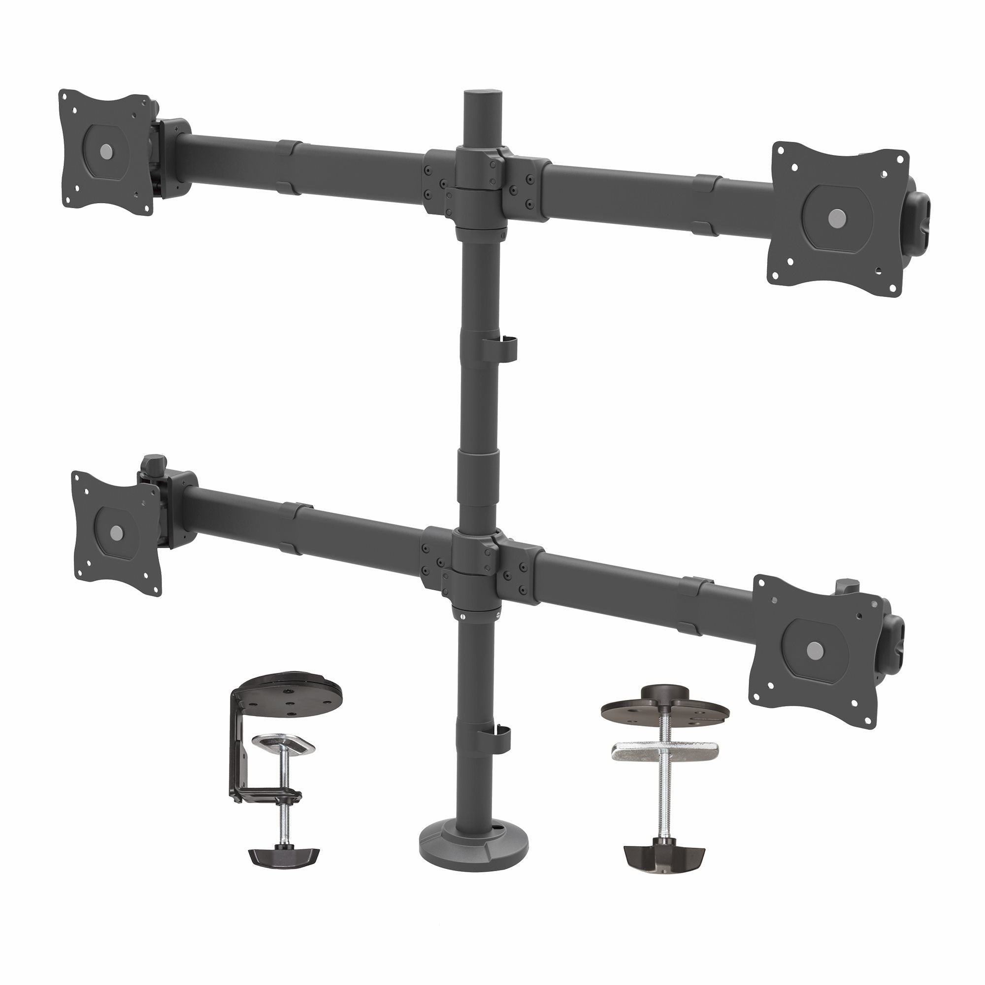 Startech.Com Desk Mount Quad Monitor Arm - Ergonomic Vesa 4 Monitor Mount 2X2 Up To 27" -