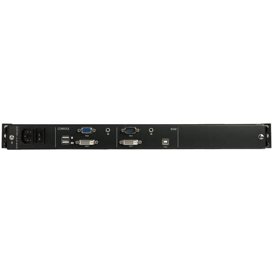 StarTech.com Dual Rail Rackmount KVM Console HD 1080p - DVI/VGA KVM w/17 LCD Monitor - 1U LCD KVM Server Rack Drawer w/Cables USB Support" RKCOND17HD