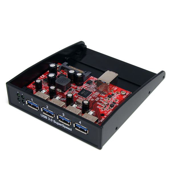 Startech.Com Usb 3.0 Front Panel 4 Port Hub – 3.5In Or 5.25In Bay