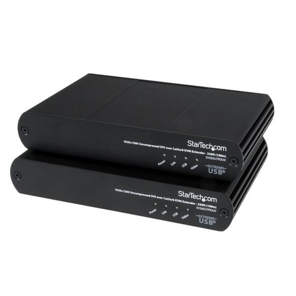 Startech.Com Usb Dvi Over Cat 5E / Cat 6 Kvm Console Extender W/ 1920X1200 Uncompressed Video - 330Ft (100M)