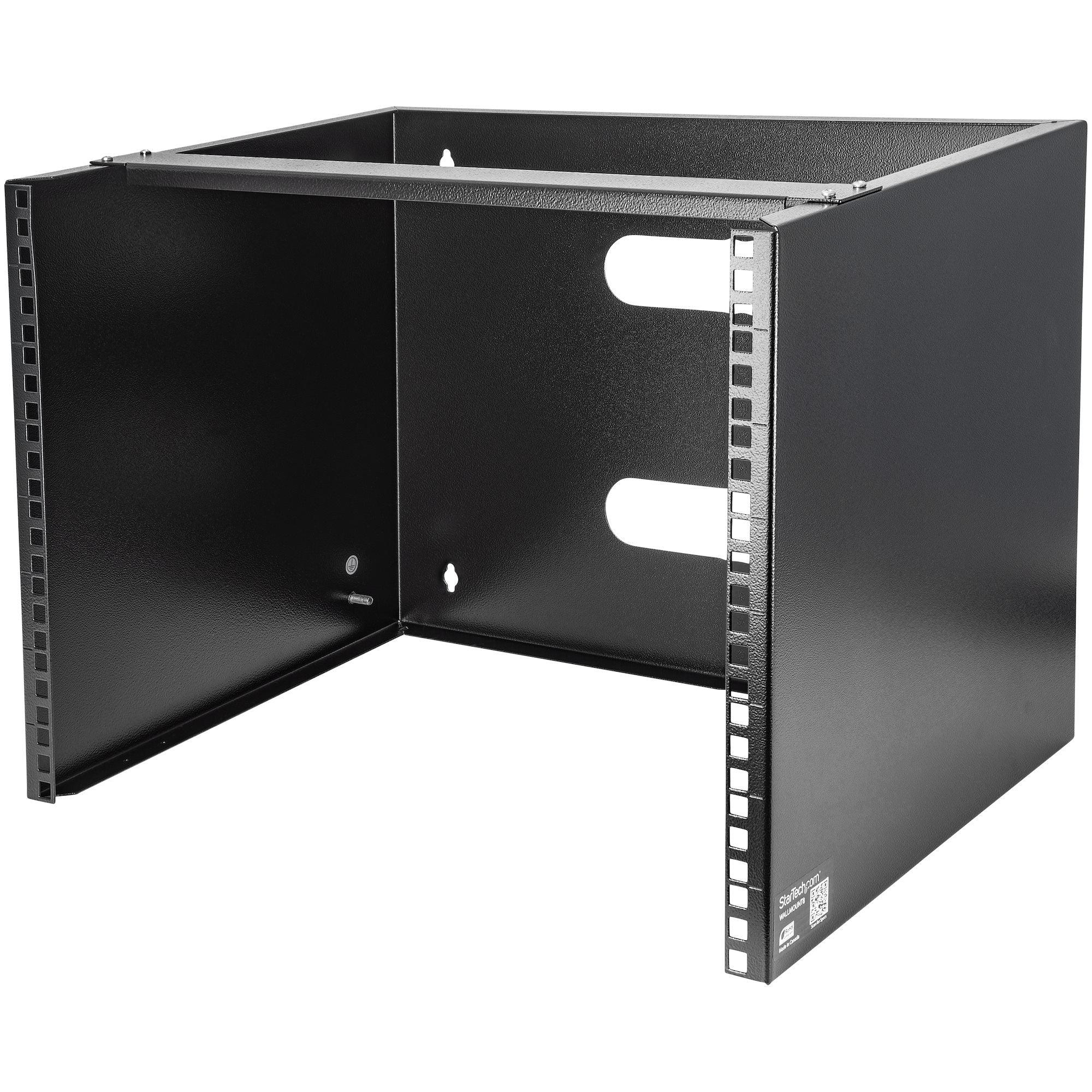 Startech.Com Wall-Mount Bracket For Shallow Rack-Mount Equipment - Solid Steel - 8U