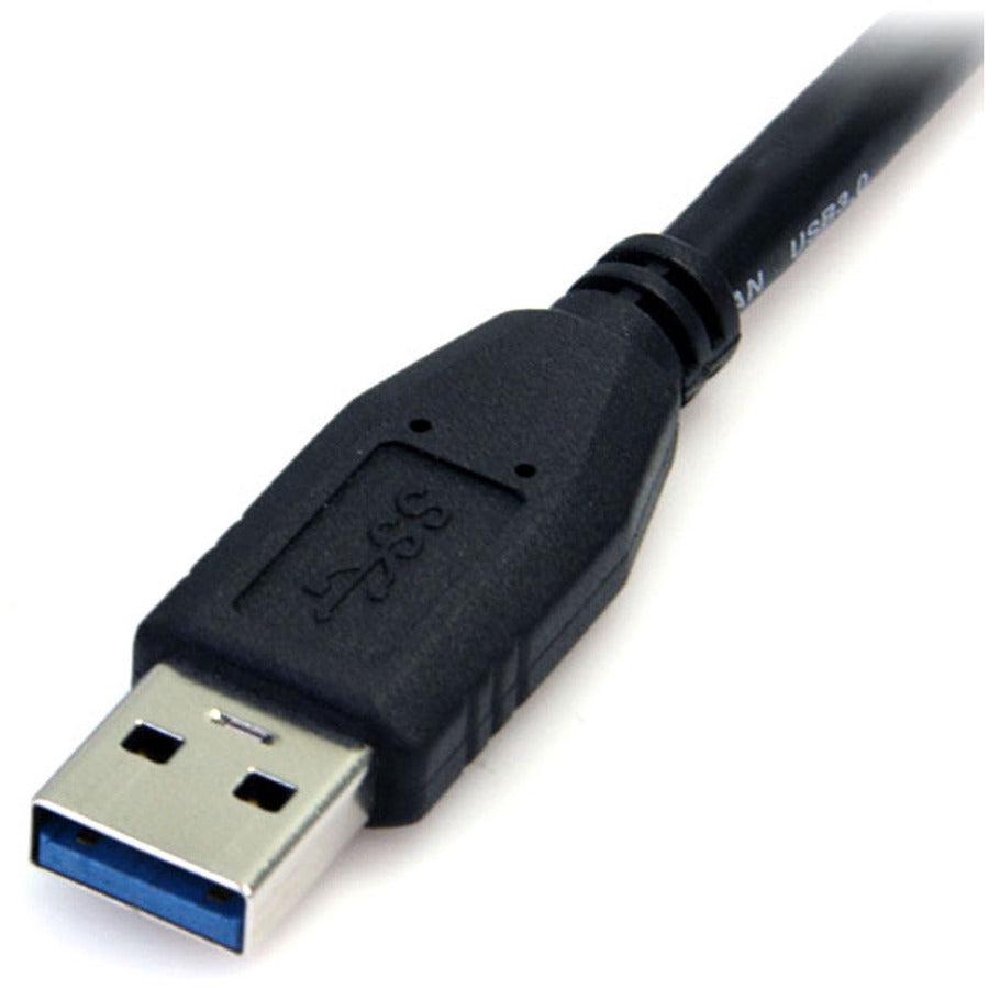 Startech.Com 0.5M (1.5Ft) Black Superspeed Usb 3.0 Cable A To Micro B - M/M