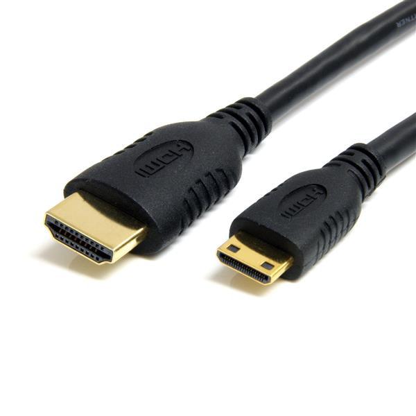 Startech.Com 1 Ft High Speed Hdmi® Cable With Ethernet - Hdmi To Hdmi Mini- M/M