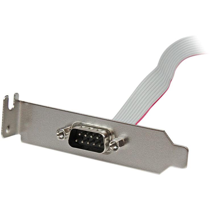 Startech.Com 1 Port 16In Db9 Serial Port Bracket To 10 Pin Header - Low Profile