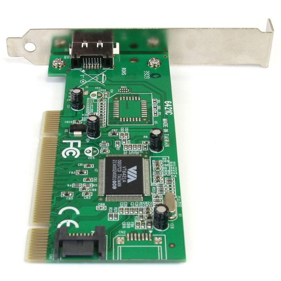 Startech.Com 1 Port Esata + 1 Port Sata Pci Sata Controller Card W/ Lp Bracket