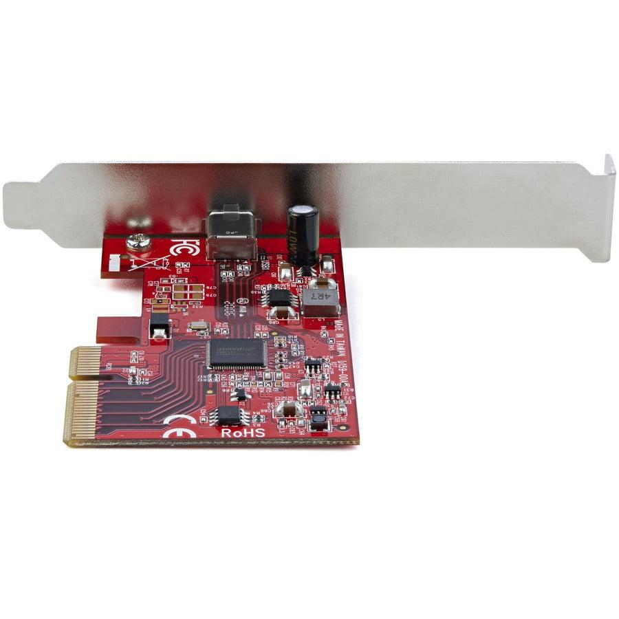 Startech.Com 1-Port Usb 3.2 Gen 2X2 Pcie Card - Usb-C Superspeed 20Gbps Pci Express 3.0 X4 Host