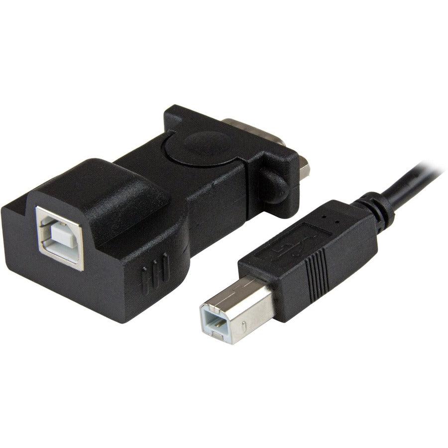 Startech.Com 1 Port Usb To Rs232 Db9 Serial Adapter With Detachable 6Ft Usb A To B Cable
