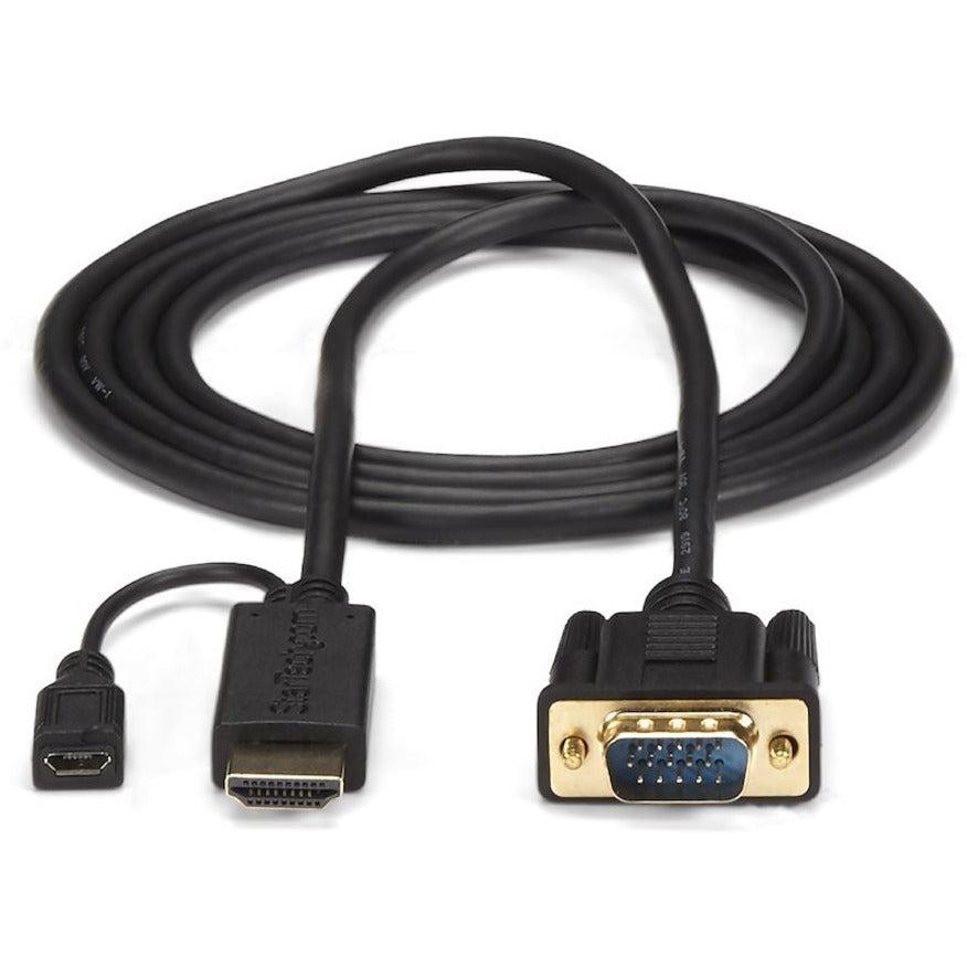 Startech.Com 10 Ft Hdmi To Vga Active Converter Cable - Hdmi To Vga Adapter - 1920X1200 Or 1080P