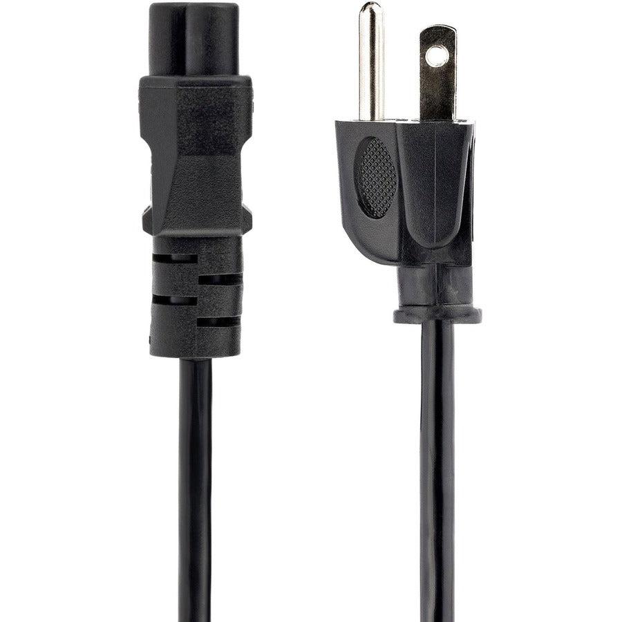 Startech.Com 10 Ft Standard Laptop Power Cord - Nema 5-15P To C5