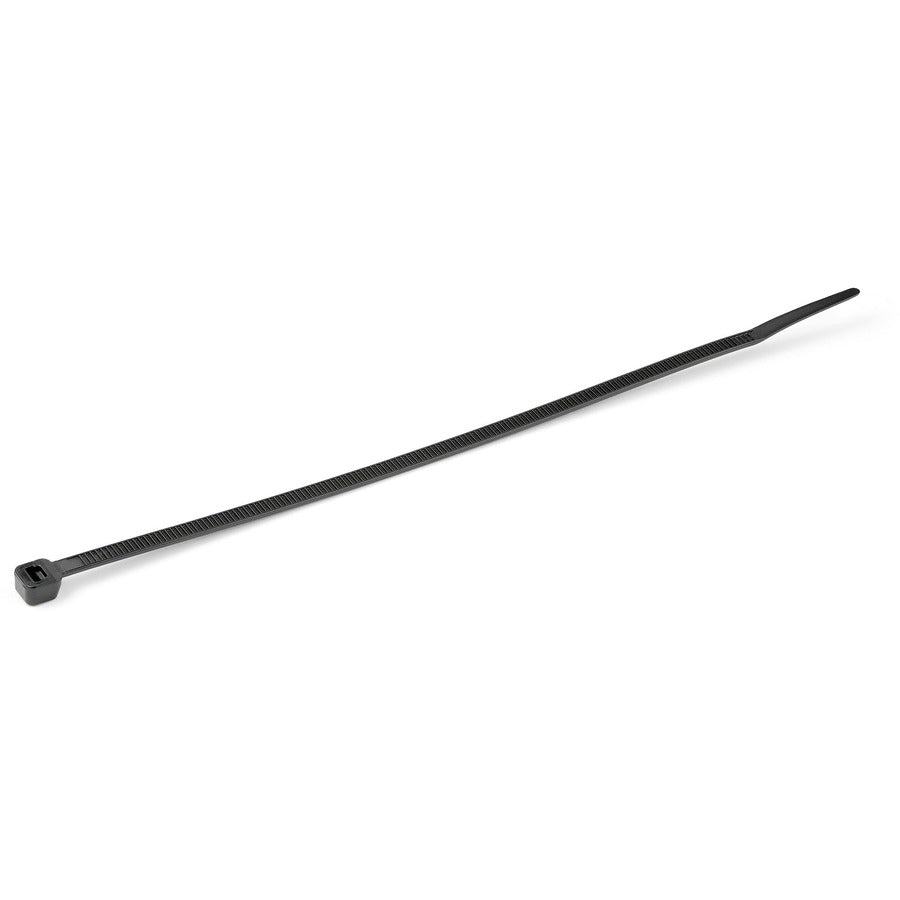 Startech.Com 100 Pack 10" Cable Ties - Black Extra Large Nylon/Plastic Zip Tie - Adjustable