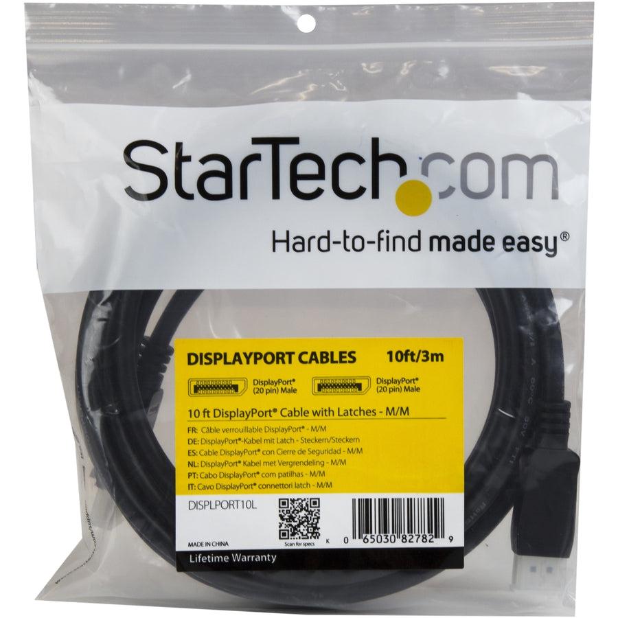 Startech.Com 10Ft (3M) Displayport 1.2 Cable - 4K X 2K Ultra Hd Vesa Certified Displayport Cable -