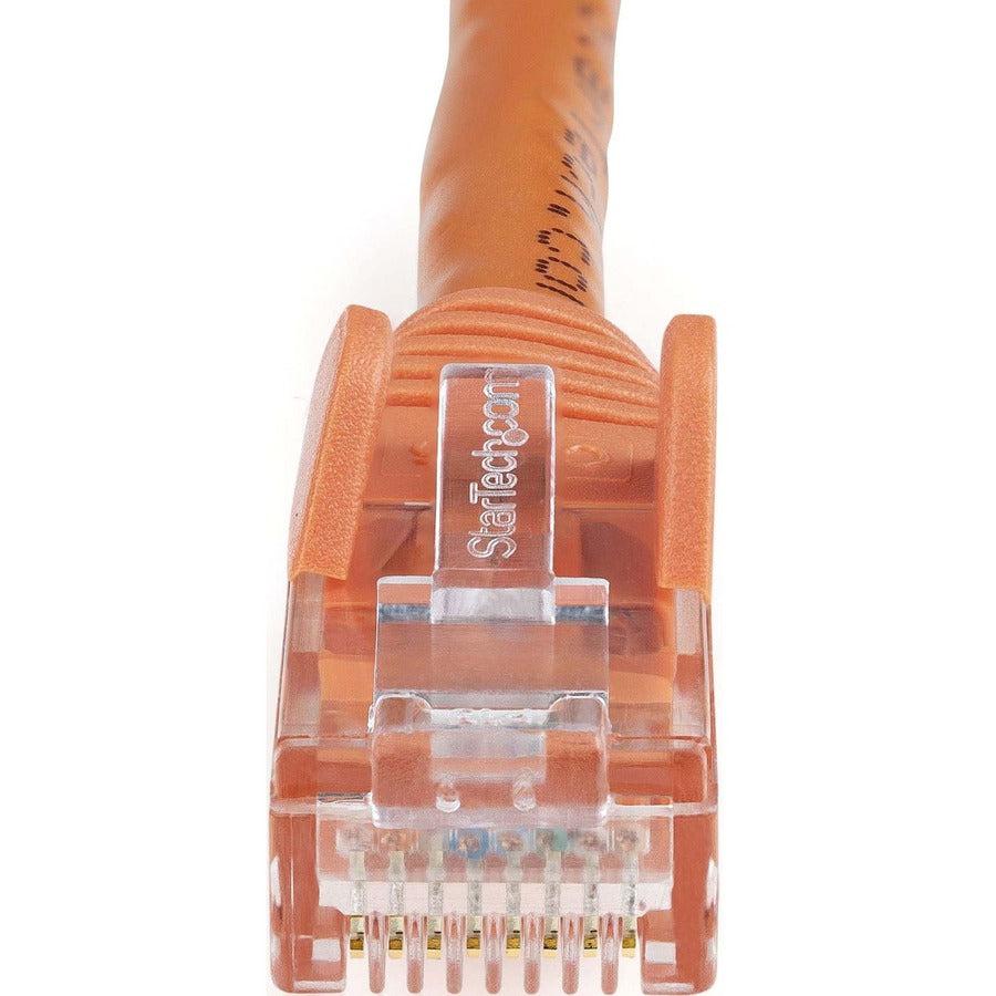 Startech.Com 10Ft Cat6 Ethernet Cable - Orange Cat 6 Gigabit Ethernet Wire -650Mhz 100W Poe Rj45 Utp