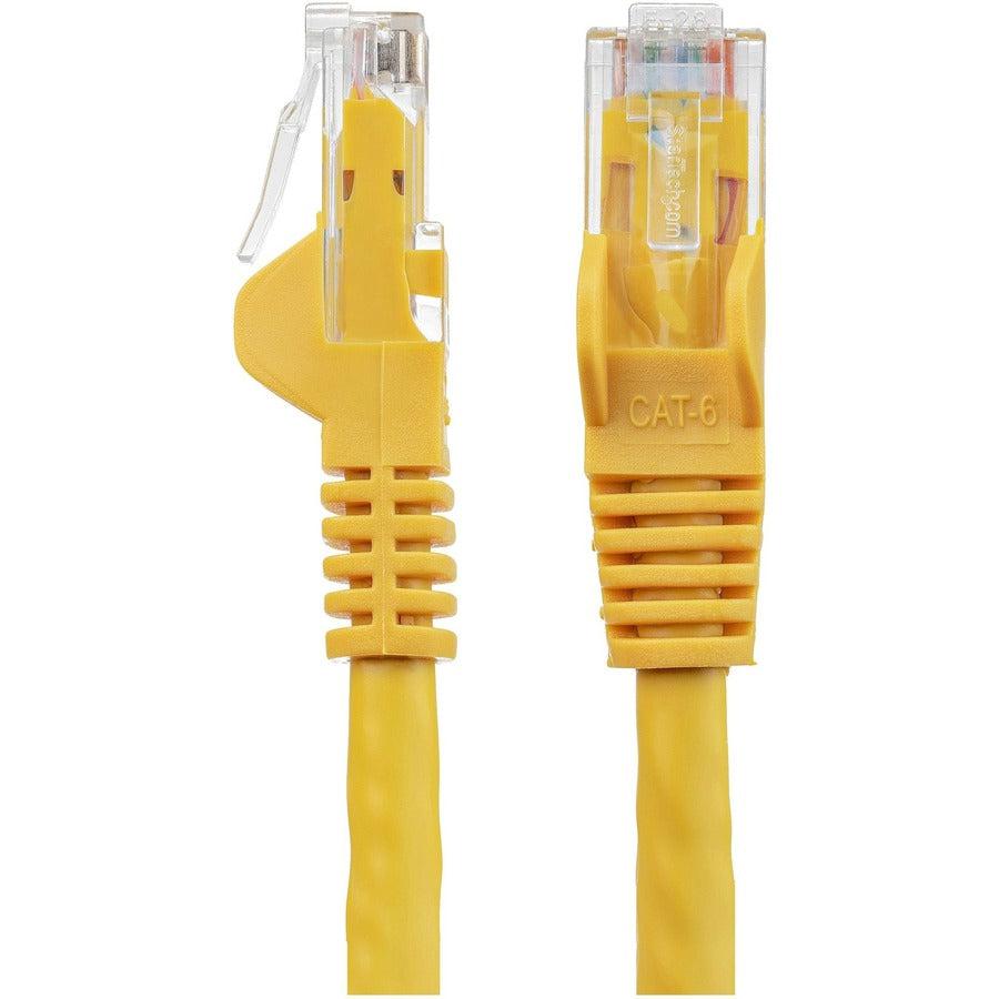 Startech.Com 10Ft Cat6 Ethernet Cable - Yellow Cat 6 Gigabit Ethernet Wire -650Mhz 100W Poe Rj45 Utp Network/Patch Cord Snagless W/Strain Relief Fluke Tested/Wiring Is Ul Certified/Tia