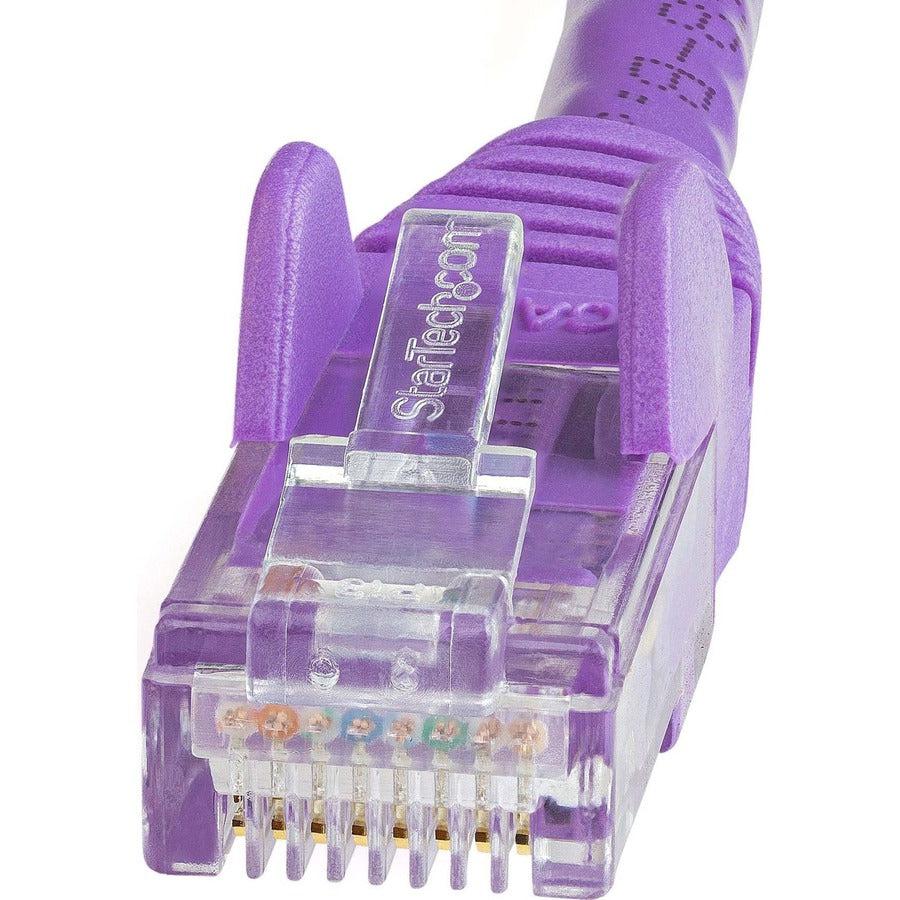 Startech.Com 15Ft Cat6 Ethernet Cable - Purple Cat 6 Gigabit Ethernet Wire -650Mhz 100W Poe Rj45 Utp Network/Patch Cord Snagless W/Strain Relief Fluke Tested/Wiring Is Ul Certified/Tia