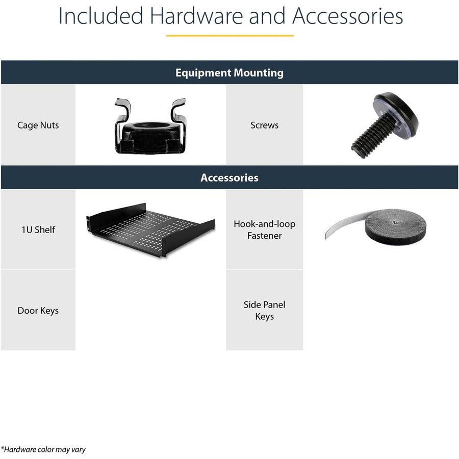 Startech.Com 15U 19" Wall Mount Network Cabinet - 16" Deep Hinged Locking It Network Switch Depth
