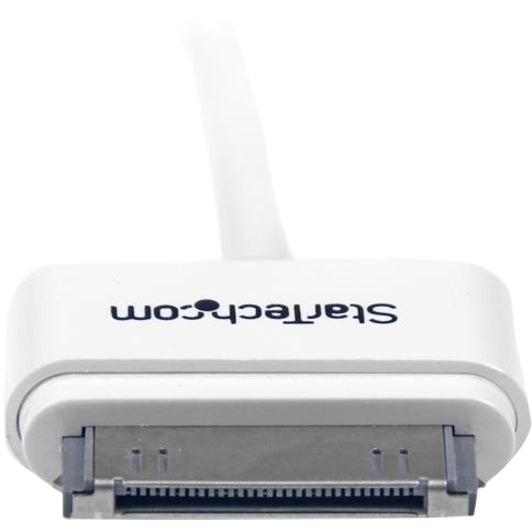 Startech.Com 1M (3 Ft) Apple 30-Pin Dock Connector To Left Angle Usb Cable For Iphone / Ipod / Ipad With Stepped Connector