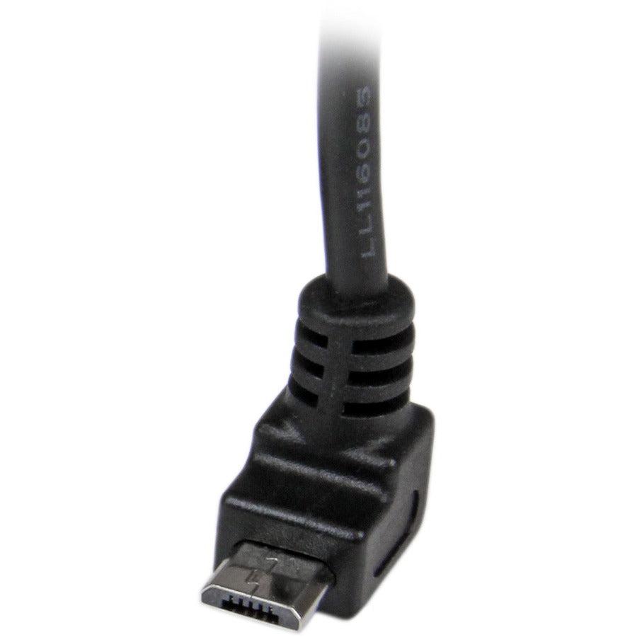 Startech.Com 1M Micro Usb Cable - A To Up Angle Micro B