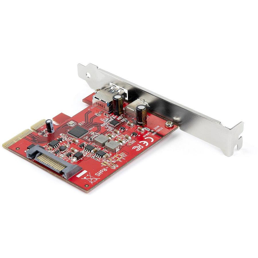 Startech.Com 2-Port 10Gbps Usb-A & Usb-C Pcie Card - Usb 3.1 Gen 2 Pci Express Type C/A Host