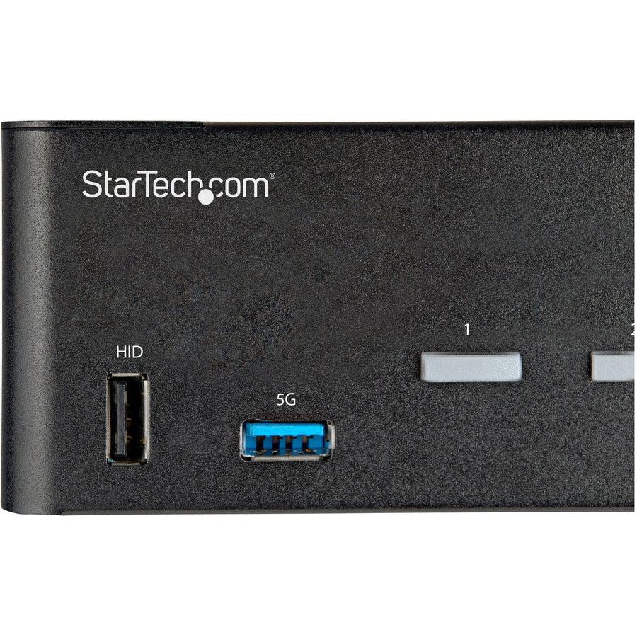 Startech.Com 2 Port Dual Monitor Hdmi Kvm Switch - 4K 60Hz Ultra Hd Hdr - Desktop 4K Hdmi 2.0 Kvm