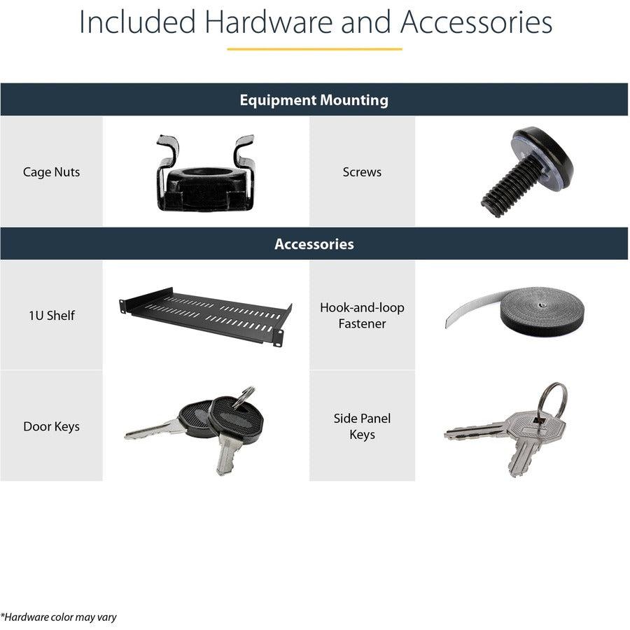 Startech.Com 26U 19" Wall Mount Network Cabinet - 16" Deep Hinged Locking It Network Switch Depth