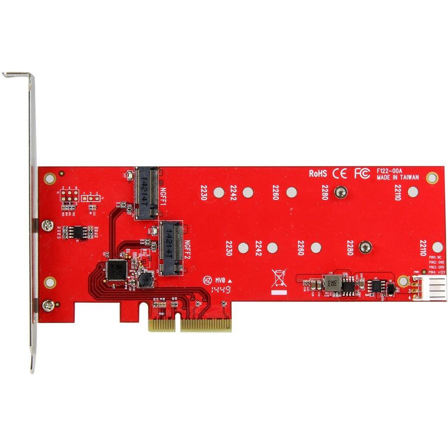 Startech.Com 2X M.2 Sata Ssd Controller Card - Pcie