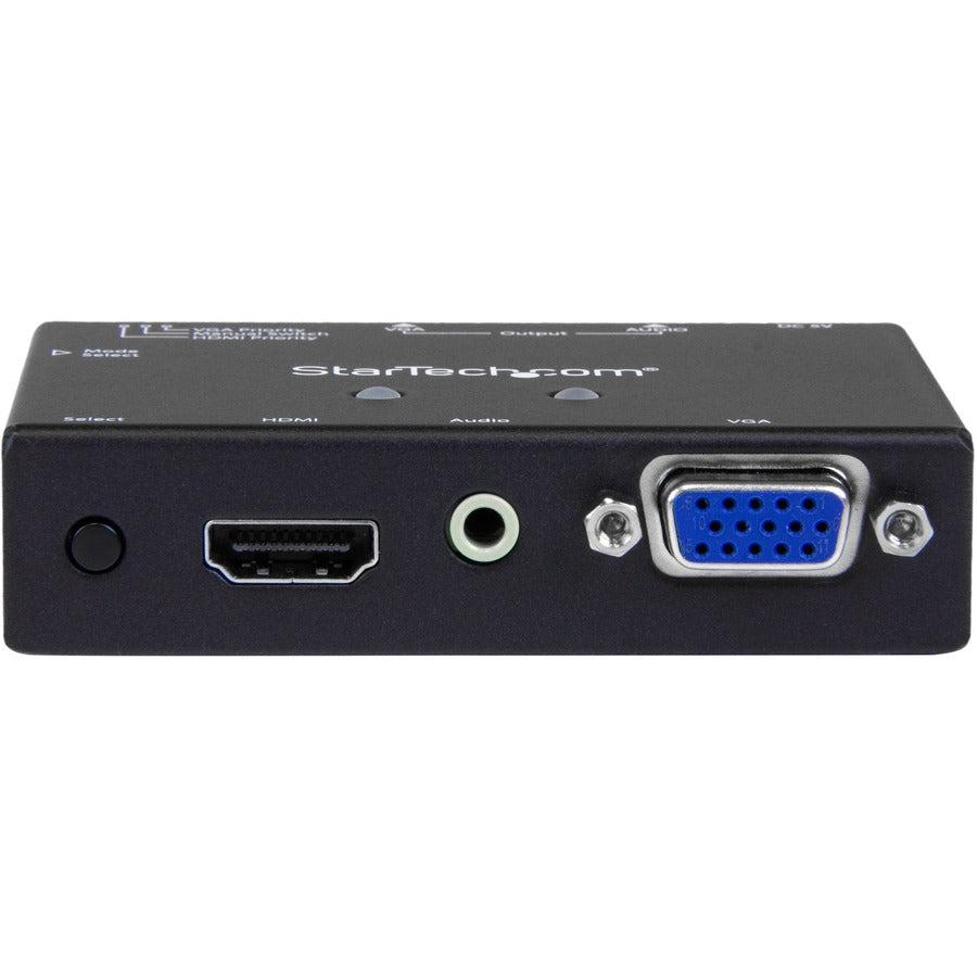 Startech.Com 2X1 Vga + Hdmi To Vga Converter Switch W/ Priority Switching  1080P