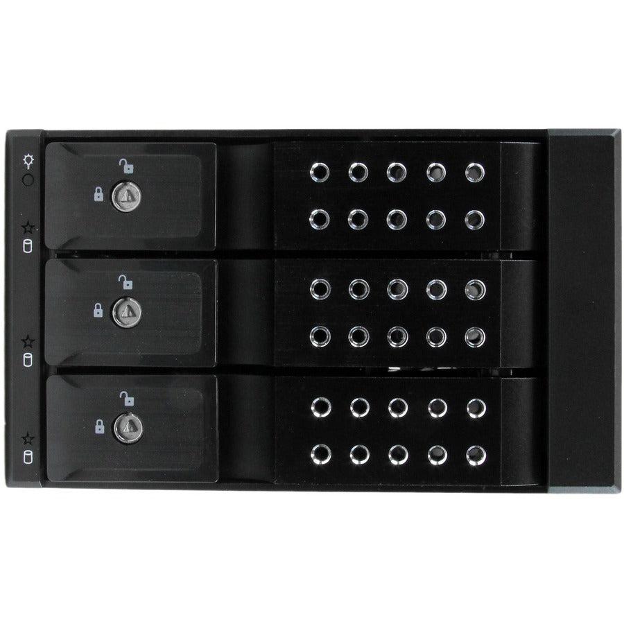 Startech.Com 3 Bay Aluminum Trayless Hot Swap Mobile Rack Backplane For 3.5In Sas Ii/Sata Iii - 6 Gbps Hdd