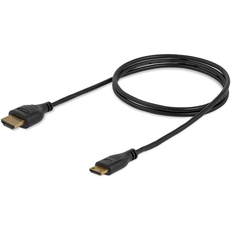 Startech.Com 3 Ft Slim High Speed Hdmi Cable With Ethernet - Hdmi To Hdmi Mini M/M