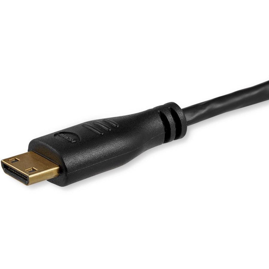 Startech.Com 3 Ft Slim High Speed Hdmi Cable With Ethernet - Hdmi To Hdmi Mini M/M
