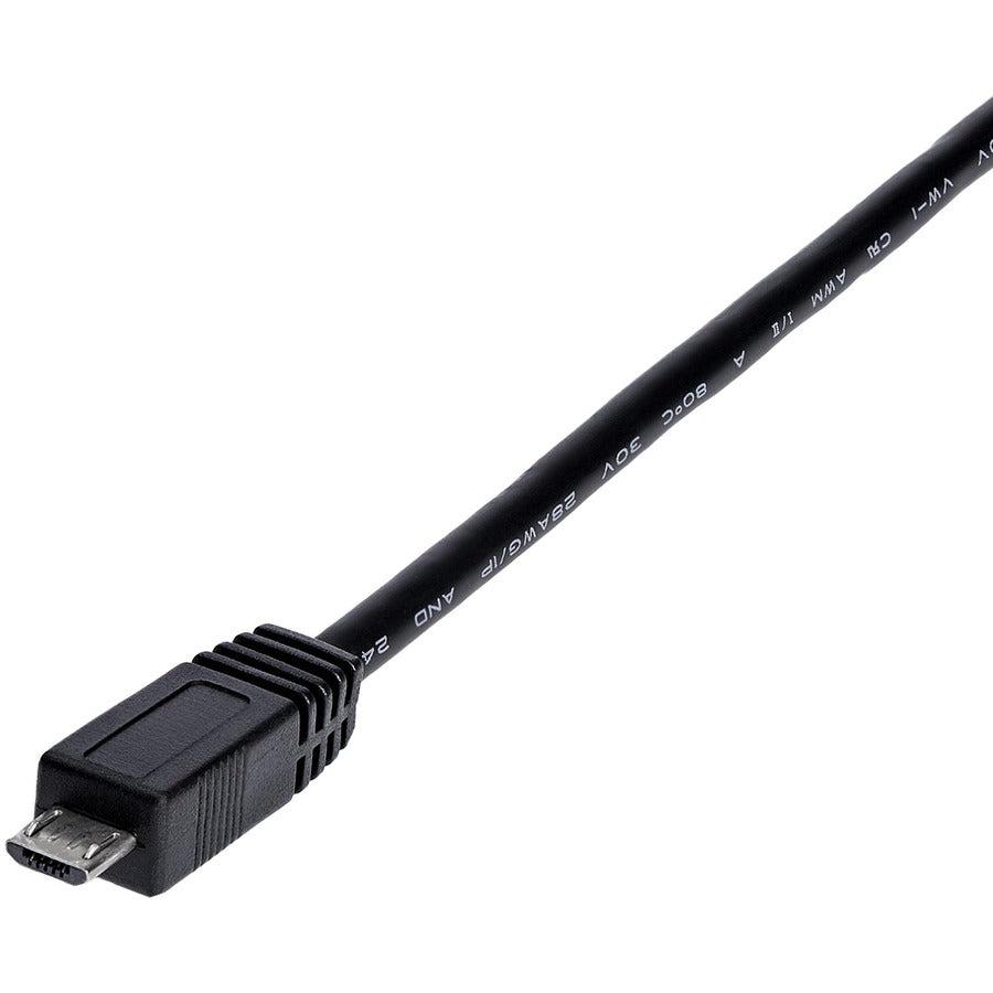 Startech.Com 3 Ft Usb Y Cable For External Hard Drive - Dual Usb-A To Micro-B