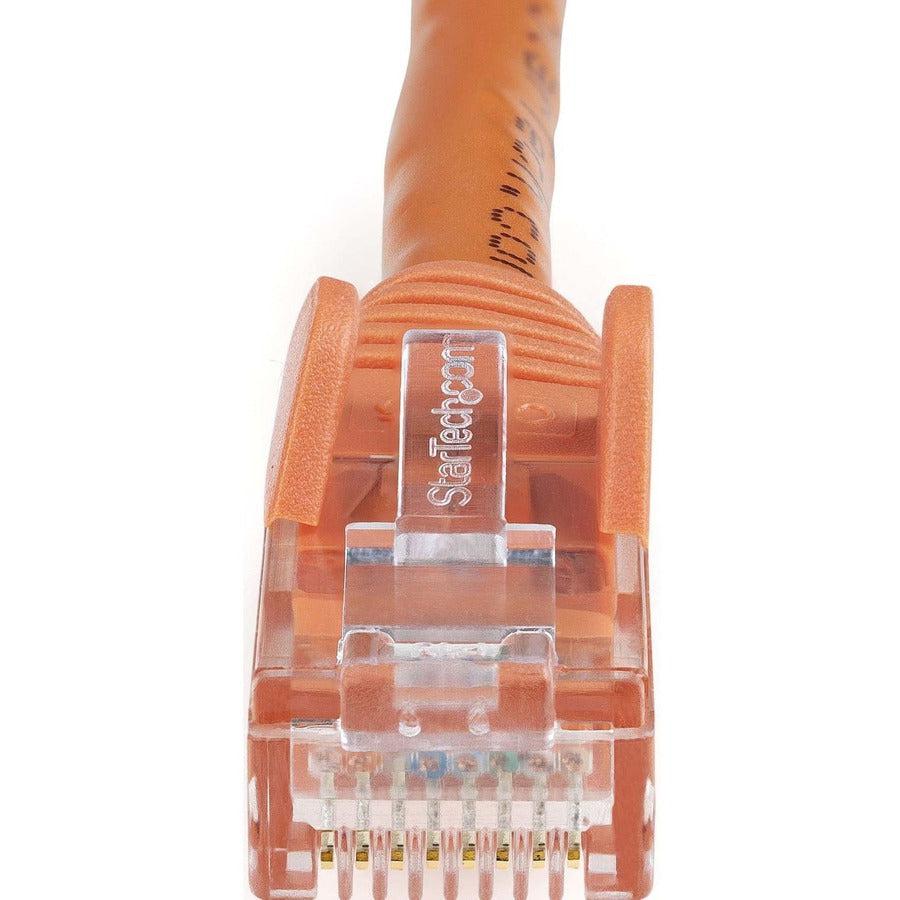 Startech.Com 30Ft Cat6 Ethernet Cable - Orange Cat 6 Gigabit Ethernet Wire -650Mhz 100W Poe Rj45 Utp