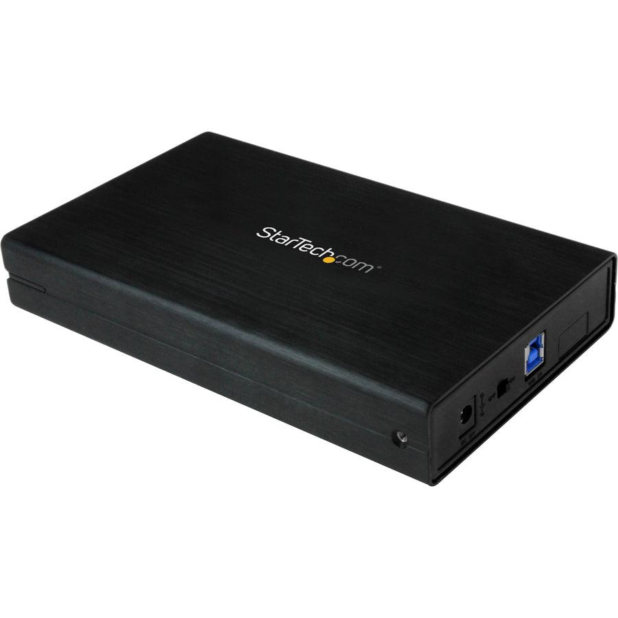 Startech.Com 3.5In Black Usb 3.0 External Sata Iii Hard Drive Enclosure With Uasp For Sata 6 Gbps  Portable External Hdd