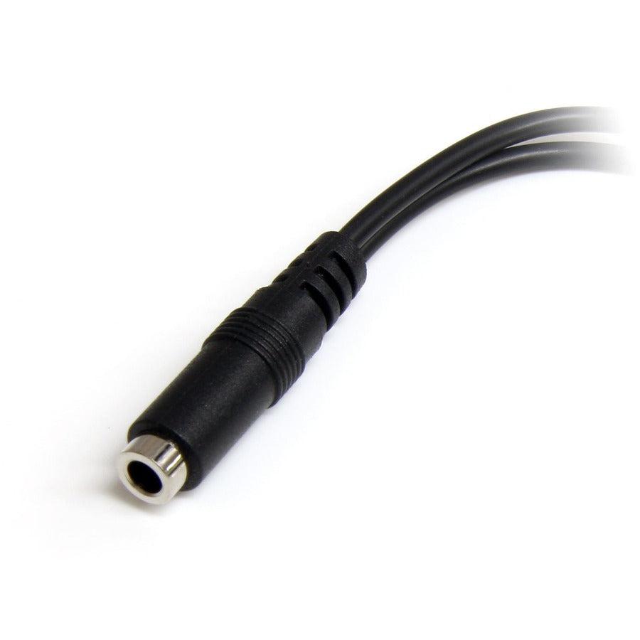 Startech.Com 3.5Mm 4 Position To 2X 3 Position 3.5Mm Headset Splitter Adapter - F/M