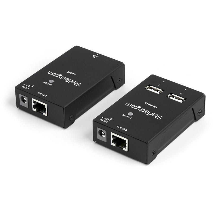Startech.Com 4-Port Usb 2.0-Over-Cat5-Or-Cat6 Extender - 165Ft (50M)