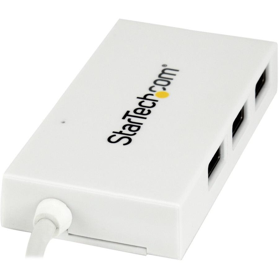 Startech.Com 4-Port Usb-C Hub - Usb-C To 1X Usb-C And 3X Usb-A - Usb 3.0 Hub - White