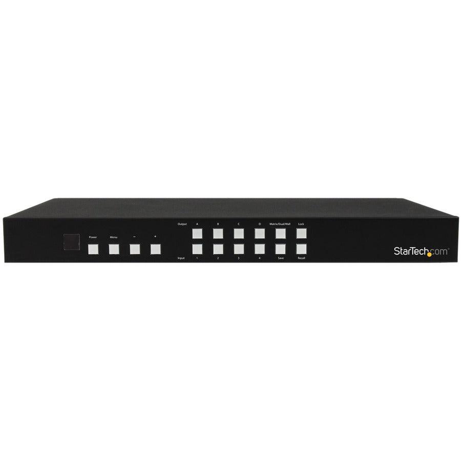 Startech.Com 4X4 Hdmi Matrix Switch With Picture-And-Picture Multiviewer Or Video Wall