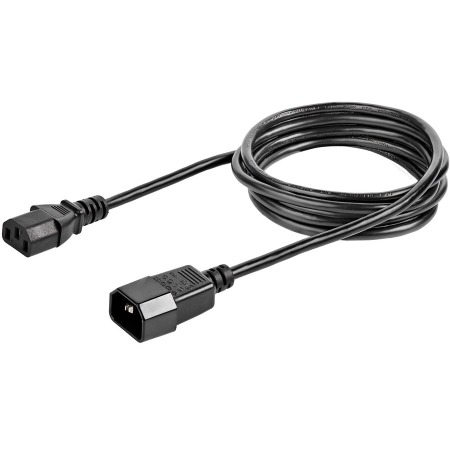 Startech.Com 6Ft (2M) Power Extension Cord, C14 To C13, 10A 125V, 18Awg, Computer Power Cord